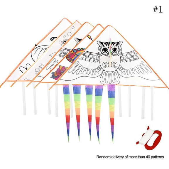 FurNest Kid Blank Kites DIY Painting Kite Outdoor Animal Kite kite