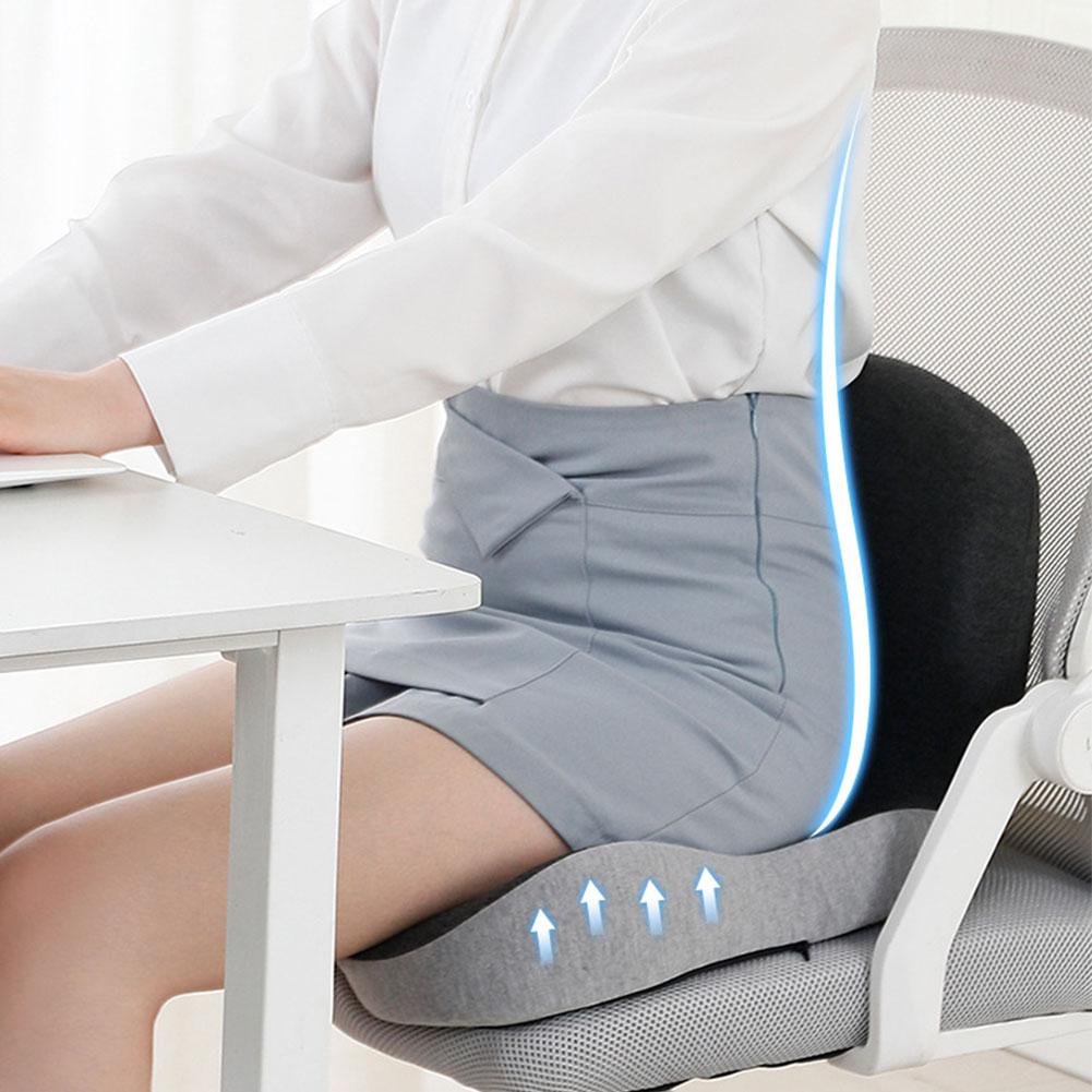 FurNest L-Shaped Integrated Office Chair Seat Memory Foam Car Seat ...