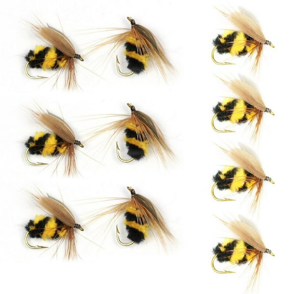 FurNest LOT 10 Foam Bumble Bee Nymph Trout Flies Fly fishing '' A4P8 I8H6 S