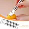 thumbnail image 1 of FurNest Lemon Grater Zester,Stainless Steel Lemon Grater Zester,Stainless Steel Orange with Or Peeler Loop,Fruit Hanging Tool C, 1 of 9