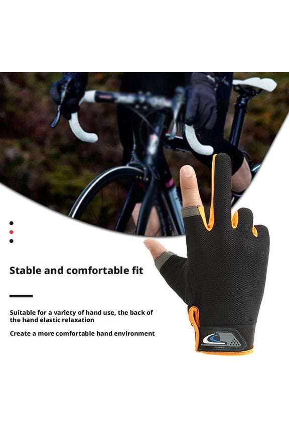 Letter Gloves for Men Women Versatile Open-finger Design Gloves Fishing E