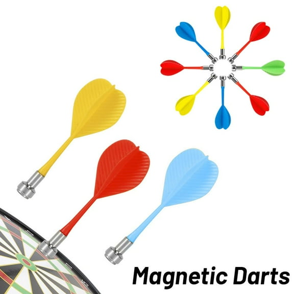 FurNest Magnetic Darts, Replacement Plastic Game Safety Darts, Plastic Darts Replacement for Magnet Dartboard, Magnetic Darts for Kids Adults Target Game