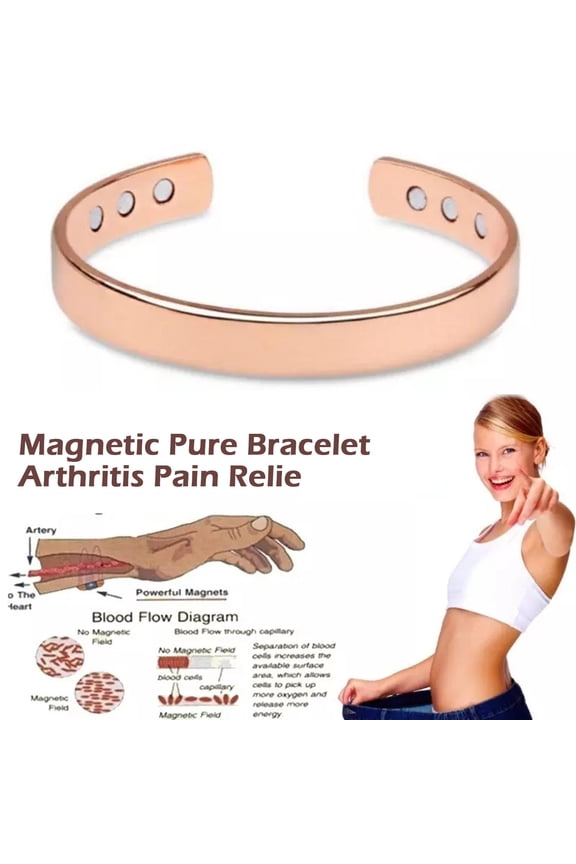 Magnetic Pure Coppers Bracelet Arthritis Pain Relief 9U8R