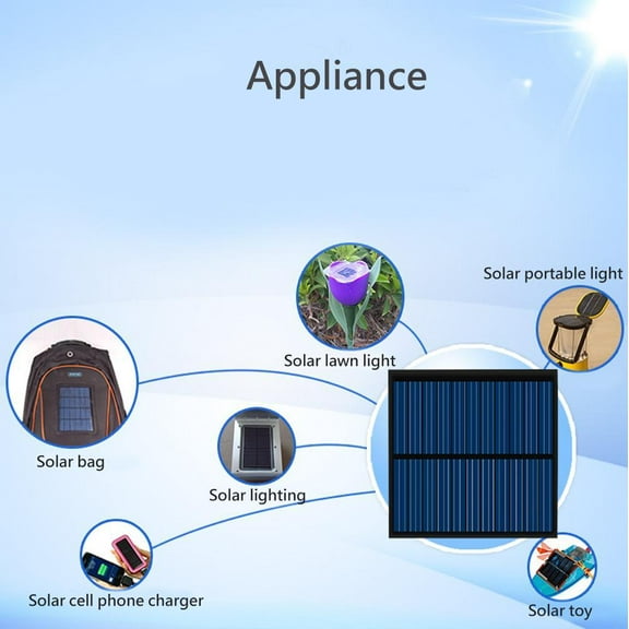 FurNest Mini 6V 1W Solar Panel Solar System DIY For Light HOT Phone Toys Cha