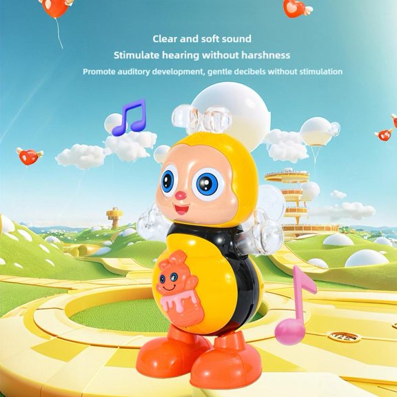 FurNest Musical Dancing Bee Electronic Cartoon Bee Preschool Learning Toys fo