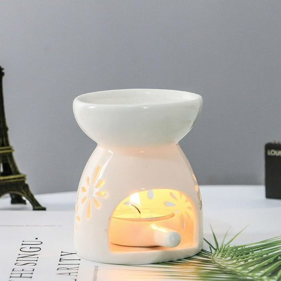 FurNest NEW Ceramic Tealight Candle Holder Essential Wax Melt Warme