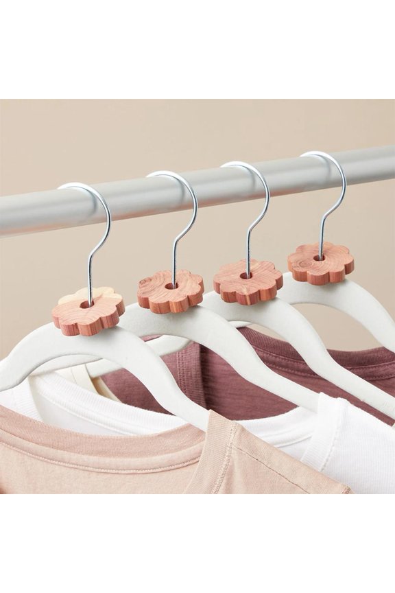 Natural Cedar Wood Balls & Moth Repellent Rings Hanger Drawer' Wardrob