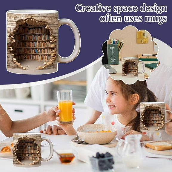 FurNest New Creative Space Design Multi-purpose Fashionable Ceramic Lot Mug V