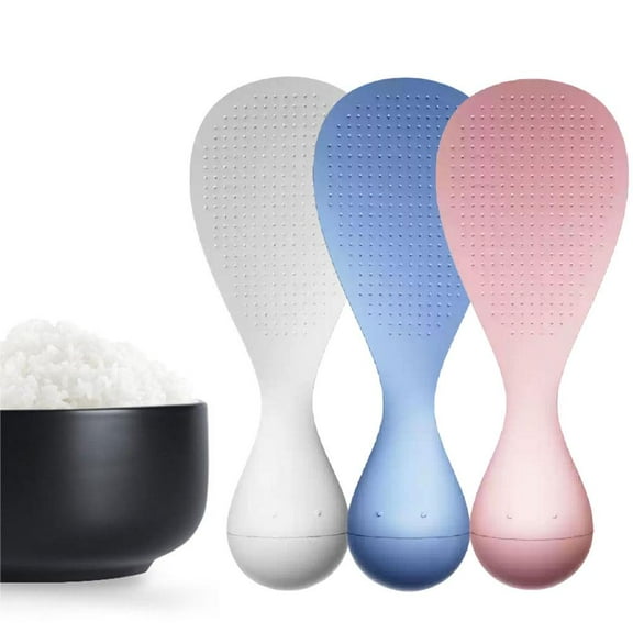 FurNest New Creative Tumbler Anti-Stick Rice Spoon, Non-Stick Rice Standing Tumbler Rice Spoon, Nano Non-stick Coating, Heat Resistant Plastic Rice Cooker Scooper, Standable and Easy to