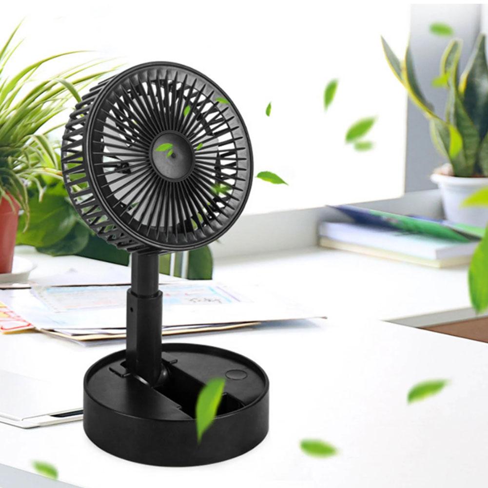 Small Computer Fan With Stand FurNest New Desktop Folding Small Fan USB Charging Desktop Mini ble ...