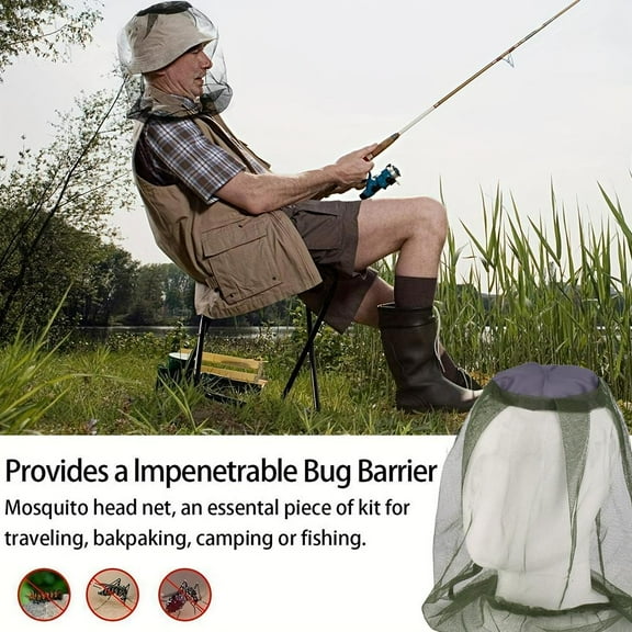 FurNest Outdoor Mosquito Fly Insect Head Net Hat Bee Bug Face J5Q4 MeshMask
