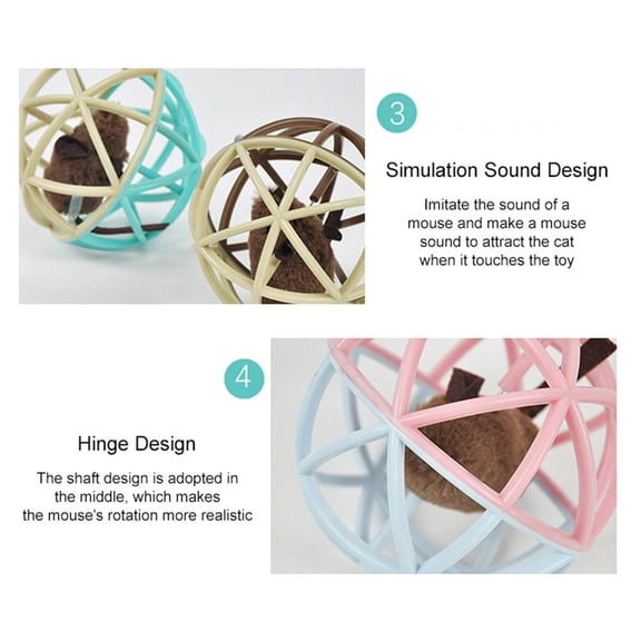 FurNest Pet Cat Prisoner Mouse Ball Puzzle Toy Sisal Ball Funny Toy Interactiv