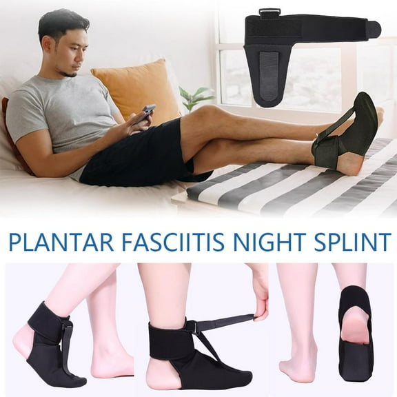 FurNest Plantar Fasciitis Night Splint Socks, Adjustable Orthopedic Foot Brace