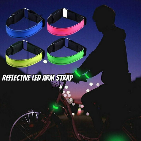 FurNest RECHARGEABLE LED ARMBAND Ankle Flash Light Night Safety Running Cy