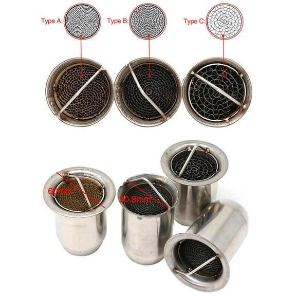 FurNest Refit Motorcycle Exhaust Pipe Catalyst Muffler Removable Silencer Esca