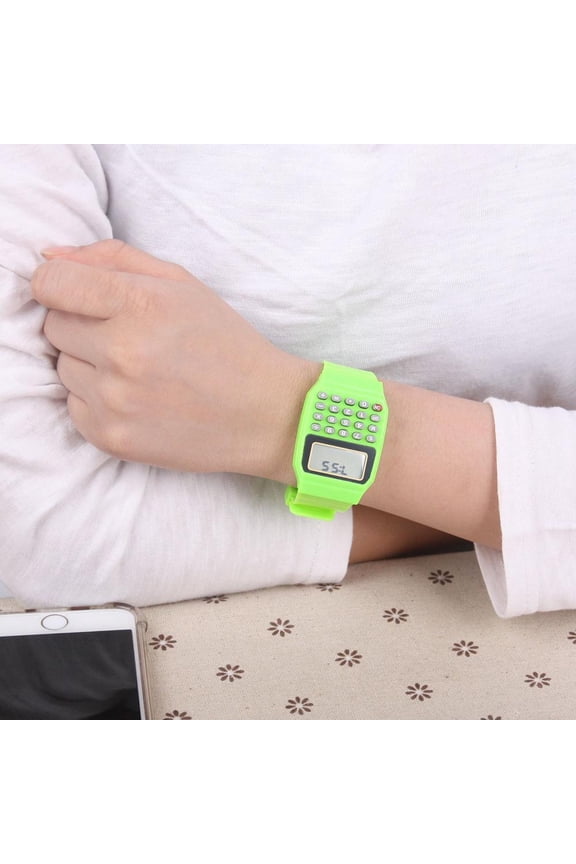 Retro Geek 80s Unusual Calculator Mens Womens Wrist Colour Watch Di