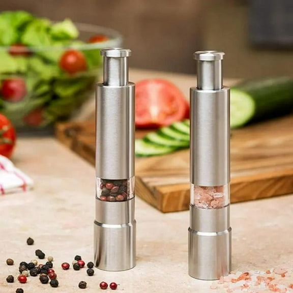 FurNest Salt Pepper Grinder Steel Glass Mill Coarse Grinding Shake