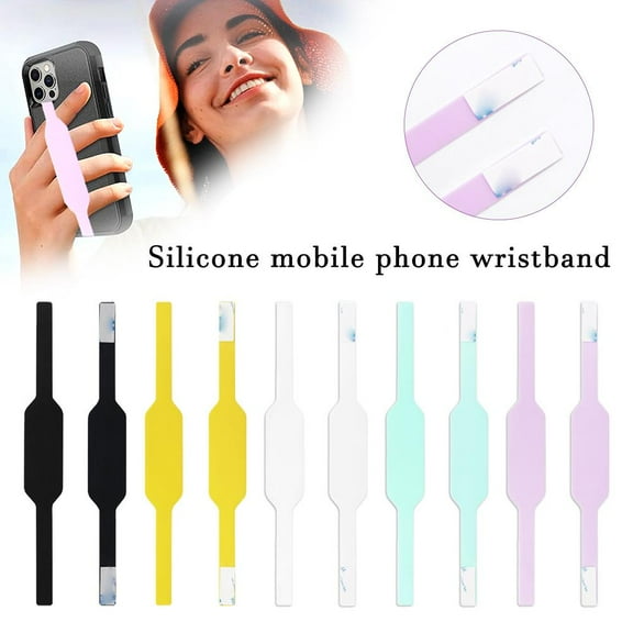 FurNest Silicone Mobile Phone Wristband Phone Strap Ropes Grip Loop Mobile Pho