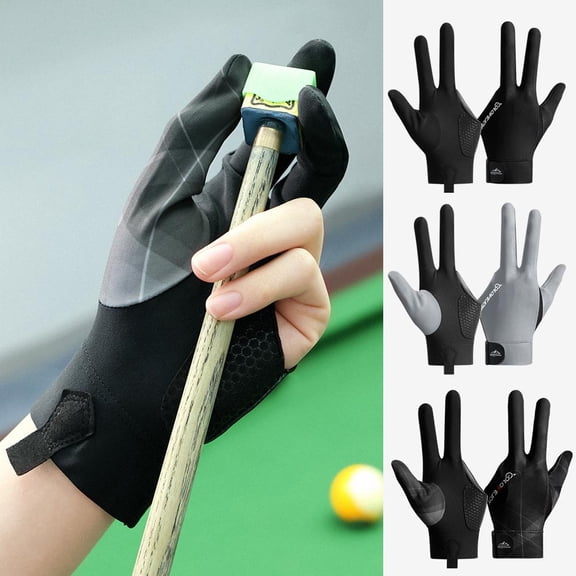 FurNest Snooker Gloves Billiard 3 Left Three Finger Hand Open Glove Sport Poo