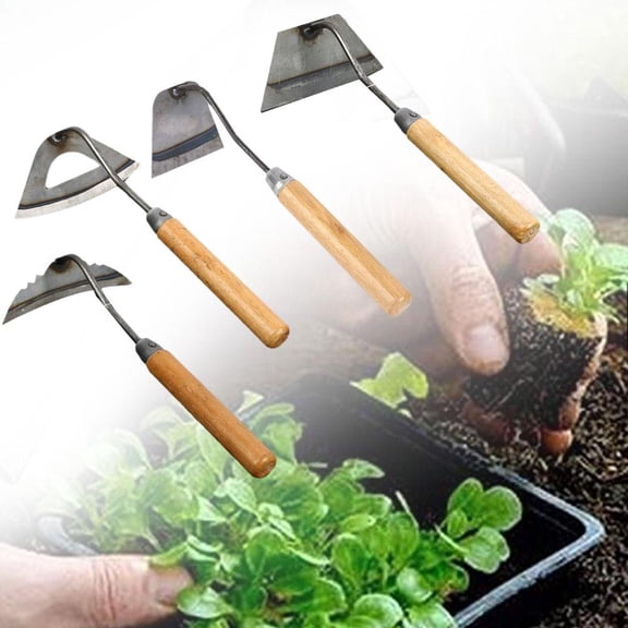 FurNest Steel Hardened Hollow Hoe, Hollow Hoe for Gardening, Weed Hoe with