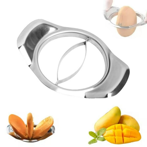FurNest Steel Mango Peeler Silver Mango Splitter Slicer Fruit UKN Home C