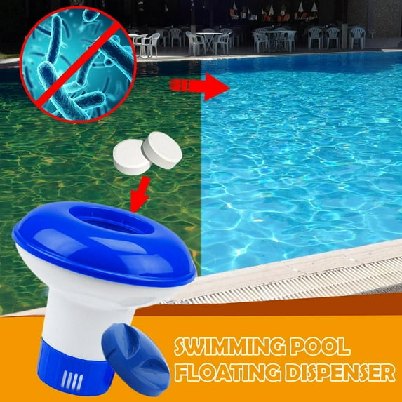 FurNest Swimming Pool Floating Dispenser, Pool Chlorine Floater, Chlorine Tablet Floater for Chlorine Tablets, Adjustable Floating Chlorine Dispenser for Pool of Inground and * G