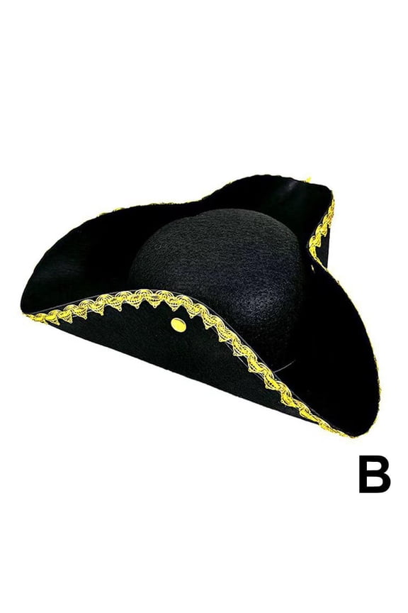 TRICORN HAT PARTY CARIBBEAN PIRATE ADULTS FANCY DRESS L