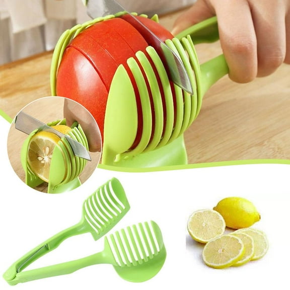 FurNest Tomato Slicer Tool, Tomato Slicer Lemon Cutter Slicing Tool, Tomato Cutter Slicer Auxiliary Tools,Lemon Slicer Holder Platter Tomato Gadgets Mulitool Orange Gadgets Supplies Kitchen Cutting