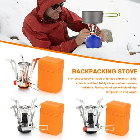 FurNest Ultralight Portable Backpacking Gas Butane Propane Camp Gas-Stove Ou