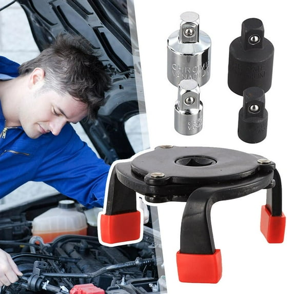 FurNest Universal 3 Oil Filter Wrench Adjustable Spanner Remover Removal Tool