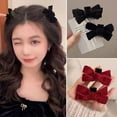 thumbnail image 1 of FurNest Velvet Bow Hair Clip Sweet Bow Small Hair Claw Clip Princess Girls Hai, 1 of 9