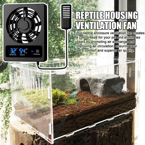 FurNest Ventilation Fan For Reptile Enclosure' Dehumidifier For Rainforest X5J