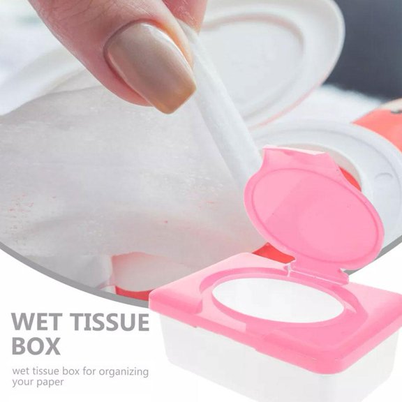 FurNest Wet Wipes Dispenser Holder Tissue Storage Box Case W/ Home Lid Nice Office