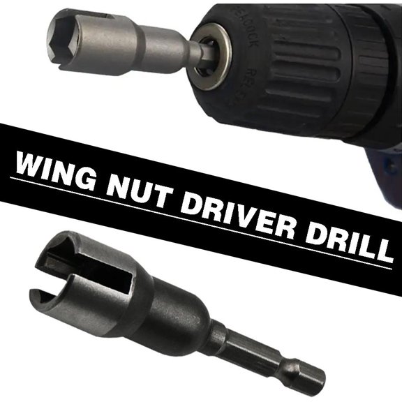 FurNest Wing Nut Driver Drill Bit Socket Wrench Tool For Panel Lot Nuts I1 Scr