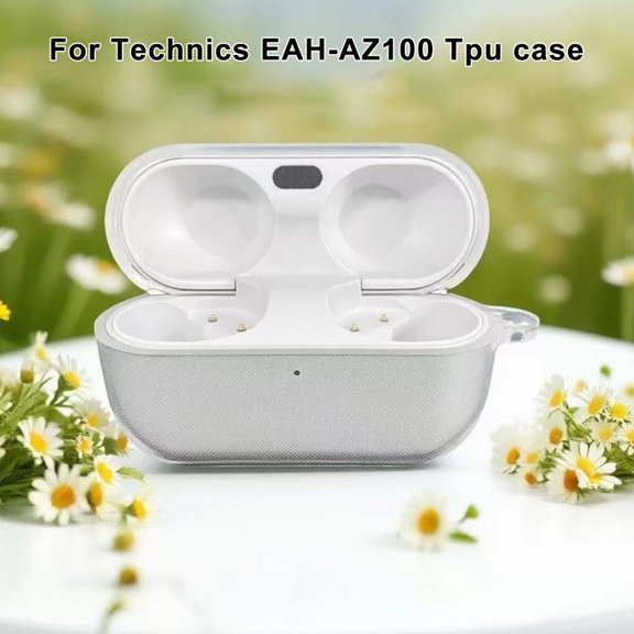 FurNest for Technics EAH-AZ100 Clear Tpu Protective Case with Included Hook L3