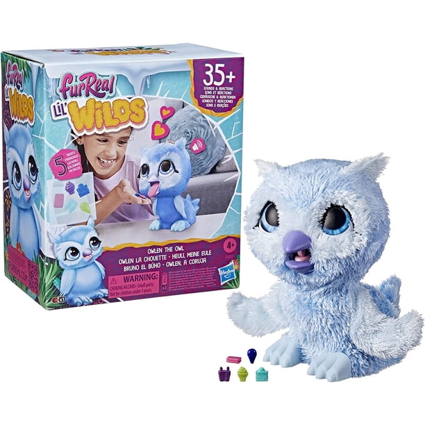 ファーリアル リル ワイルズ オウレン フクロウのおもちゃ FurReal FurReal Lil Wilds Owlen Owl - Interactive Playground Pet - Walmart