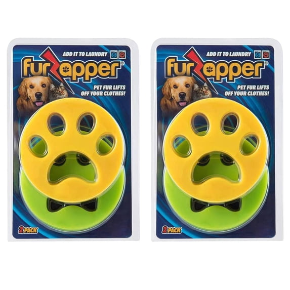 FurZaper Pet Hair Remover for Laundry, 4 Pack - Reusable Dog & Cat Hair Remover Tool