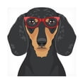 thumbnail image 1 of Furbaby Affiliates 'Dachshund Wearing Hipster Glasses 3' Canvas Art, 1 of 4