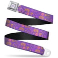 thumbnail image 1 of Furby Belt, Seatbelt Buckle Belt, Furby Icons Collage Purples Orange Pinks, Youth 22 to 32 Inches, 1 of 9