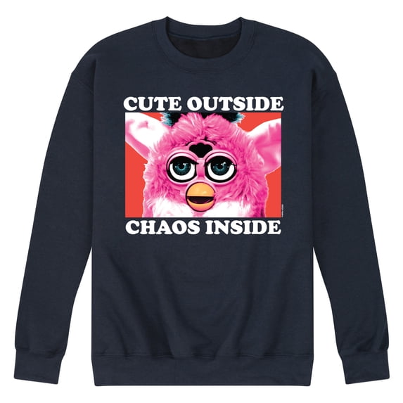 Furby - Cute Outside Chaos Inside - Men's Crew Fleece Sweatshirt