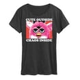 thumbnail image 1 of Furby - Cute Outside Chaos Inside - Women's Short Sleeve Graphic T-Shirt, 1 of 5