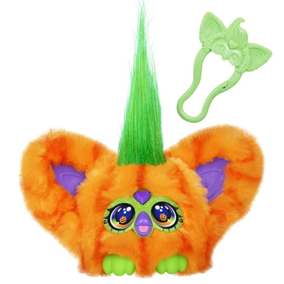 Furby Furblets Boo-Kin Mini Pumpkin Friend, Electronic Plush Toys for Girls & Boys 6+