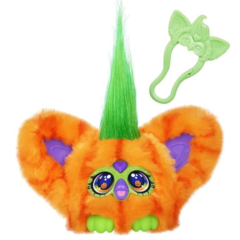 Furby Furblets Boo-Kin Mini Pumpkin Friend, Electronic Plush Toys