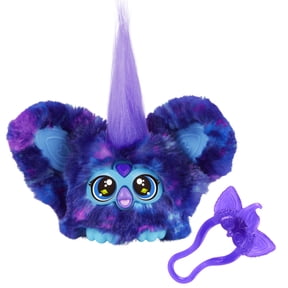 Furby Furblets Star-Lee Mini Electronic Plush Toy for Girls & Boys, School Backpack Charms, 6+