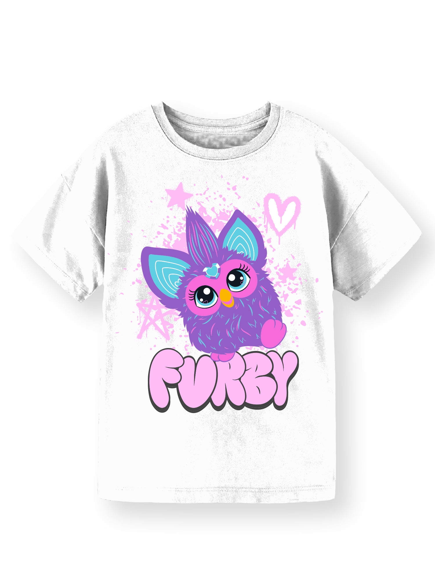 Furby, Girls' Short Sleeve T-Shirt, Graffiti Furby, Sizes 4-16
