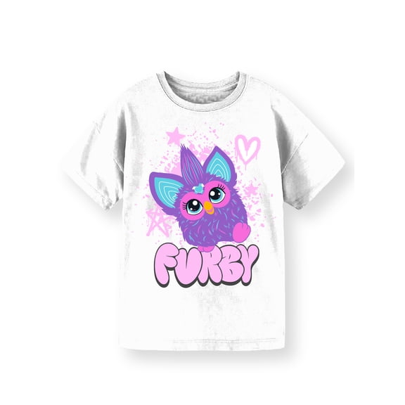 Furby, Girls' Short Sleeve T-Shirt, Graffiti Furby, Sizes 4-16