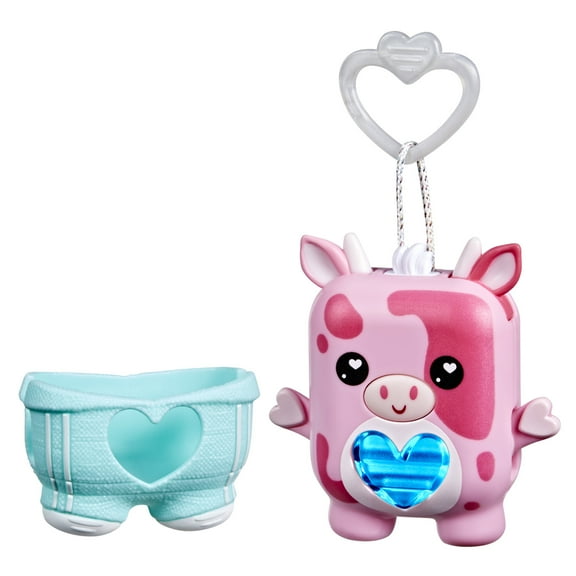 Hasbro Nano-mals Mootilda the Pink Cow, Electronic Pet Cow Toy, Interactive Fidget Toys for Girls & Boys, Ages 5 and up