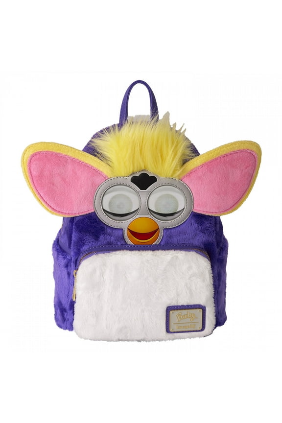 Furby Original Hasbro with Faux Fur Mini Backpack by Loungefly