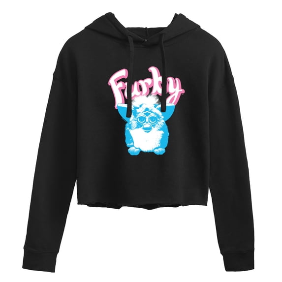 Furby - Photoreal Furby Logo Cropped Graphic Hoodie