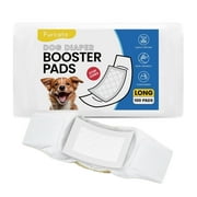 Furcato Disposable Dog Diaper Liners Booster Pads for Male & Female Dogs(100 Count) | Diaper Inserts fit Most Washable Dog Wraps and Belly Bands-Long